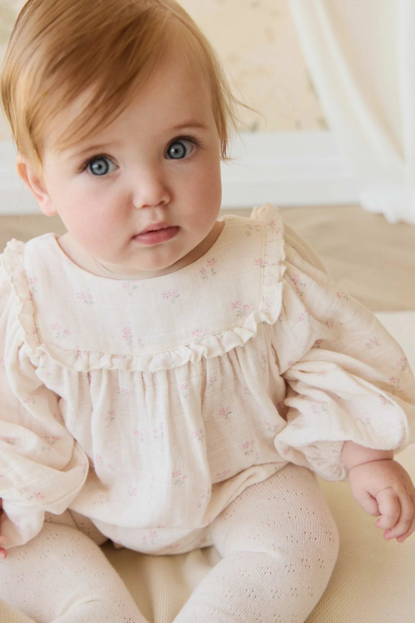 Organic Cotton Muslin Frances Playsuit | Pauline Pink