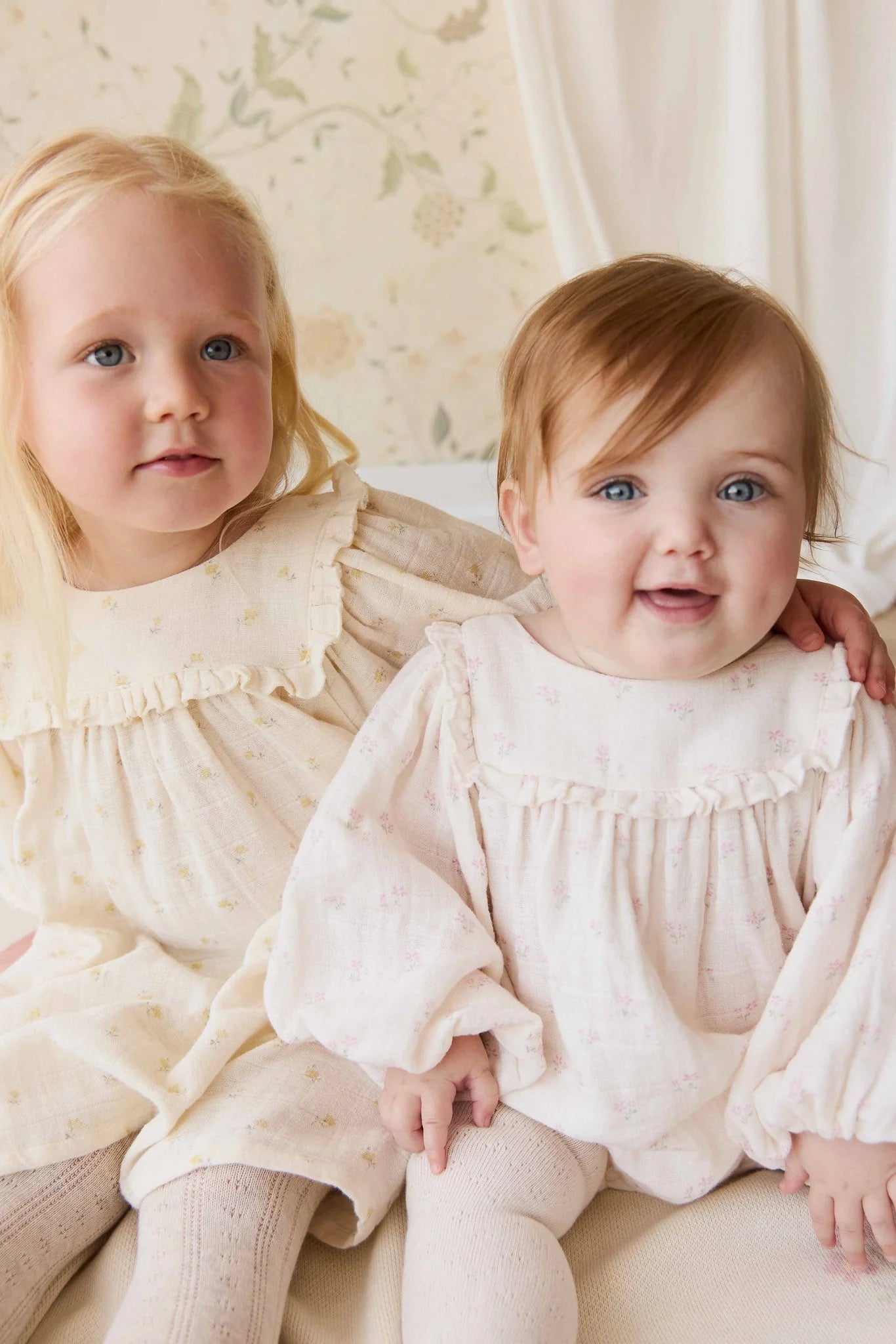 Organic Cotton Muslin Frances Playsuit | Pauline Pink