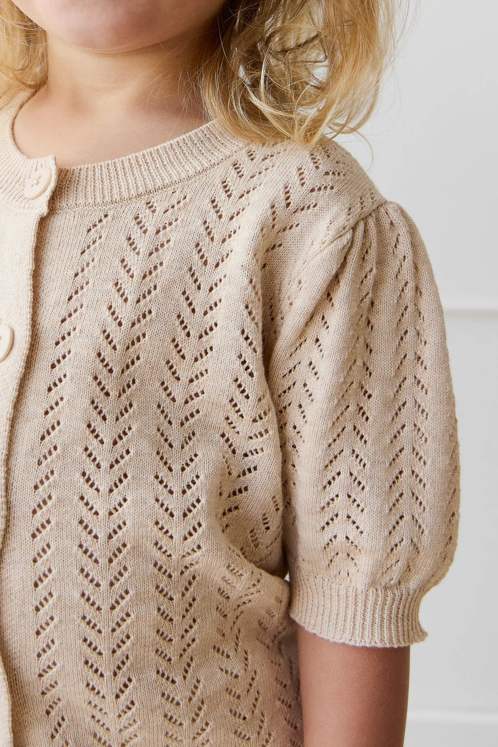 Aria Knitted Top | Oatmeal Marle