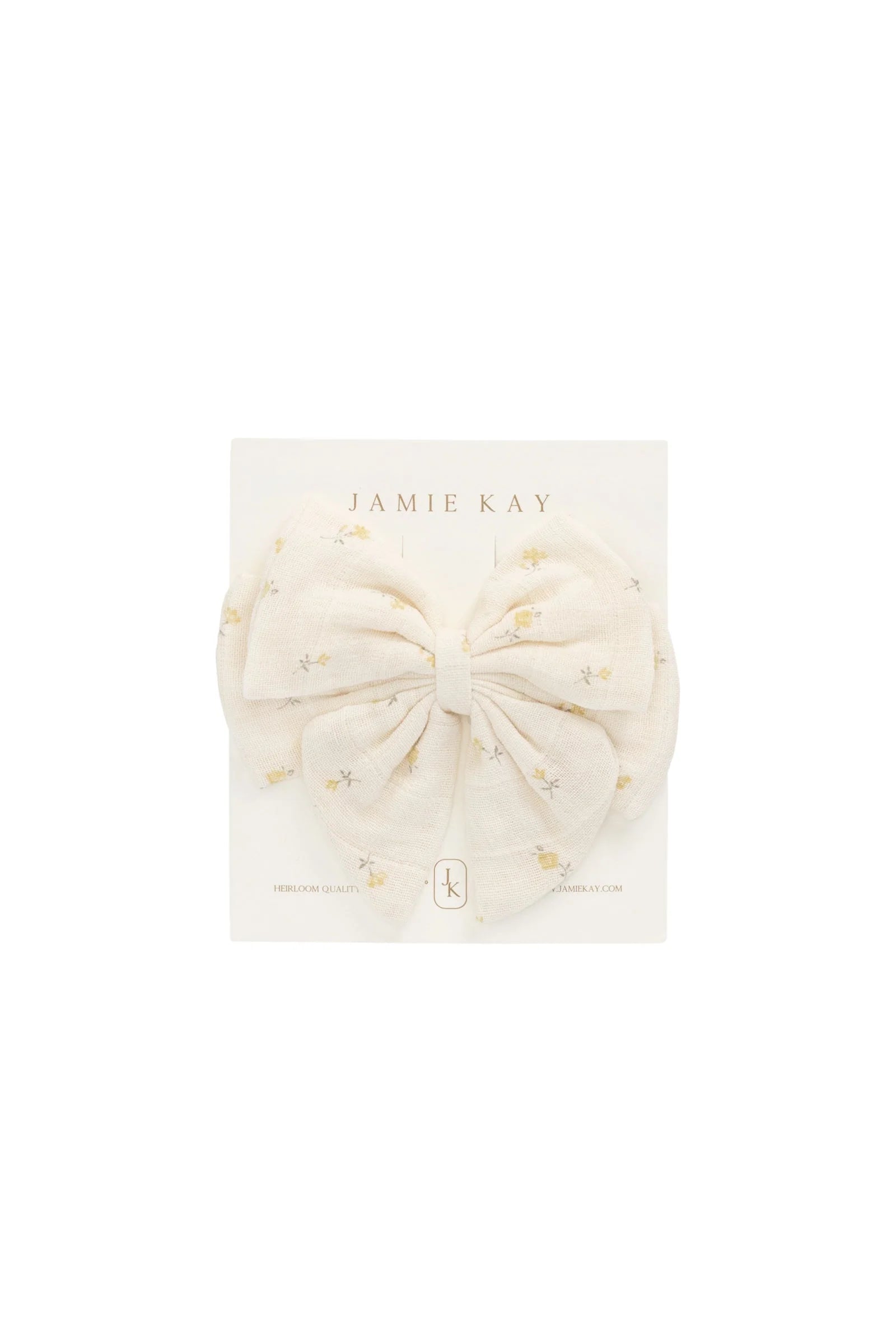 Organic Cotton Muslin Annalise Bow | Pauline Pink