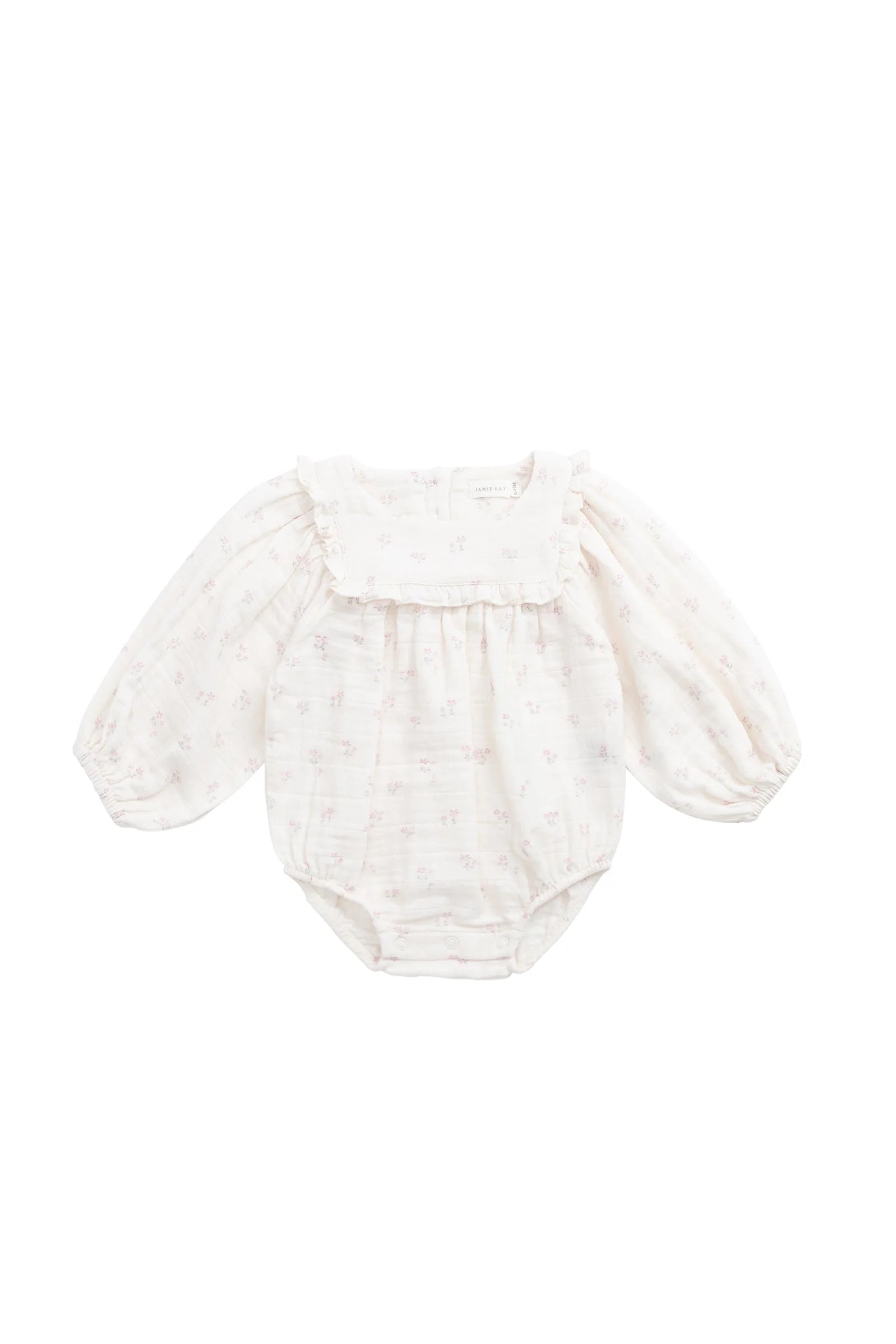 Organic Cotton Muslin Frances Playsuit | Pauline Pink