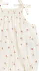 Organic Cotton Cassie Playsuit | Simple Flowers Egret