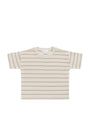 Organic Cotton Waffle Leith Tee | General Stripe Cassava/Batch