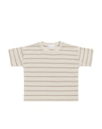 Organic Cotton Waffle Leith Tee | General Stripe Cassava/Batch