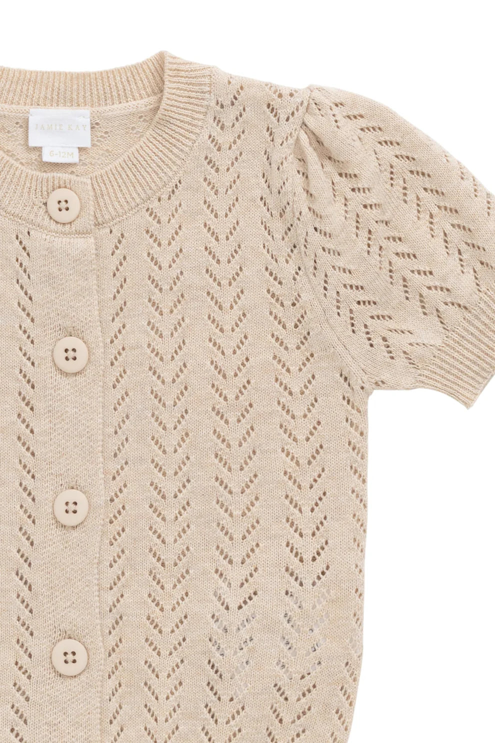 Aria Knitted Top | Oatmeal Marle