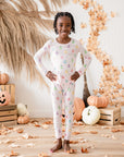 Long Sleeve Pajamas in Pastel Ghost