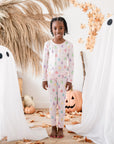 Long Sleeve Pajamas in Pastel Ghost