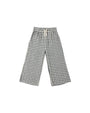 Wide Leg Pant | Navy Check