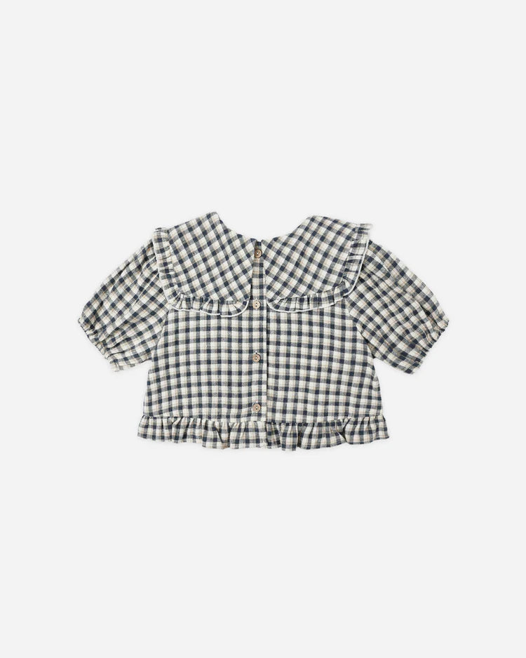 Prairie Blouse | Navy Check