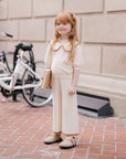 Pointelle Collared Top | Natural