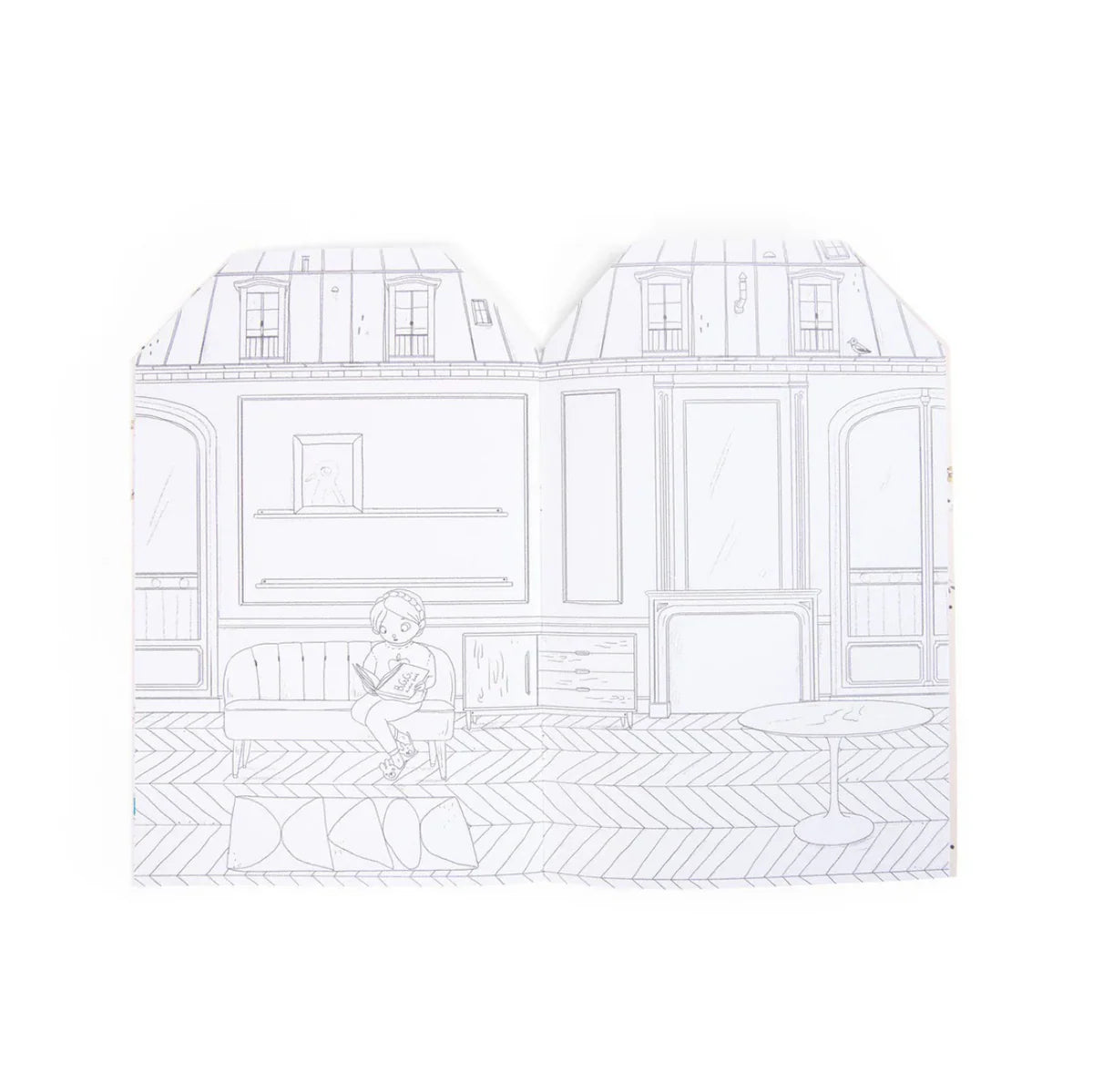 Colouring Book with Stickers |  Parisiennes
