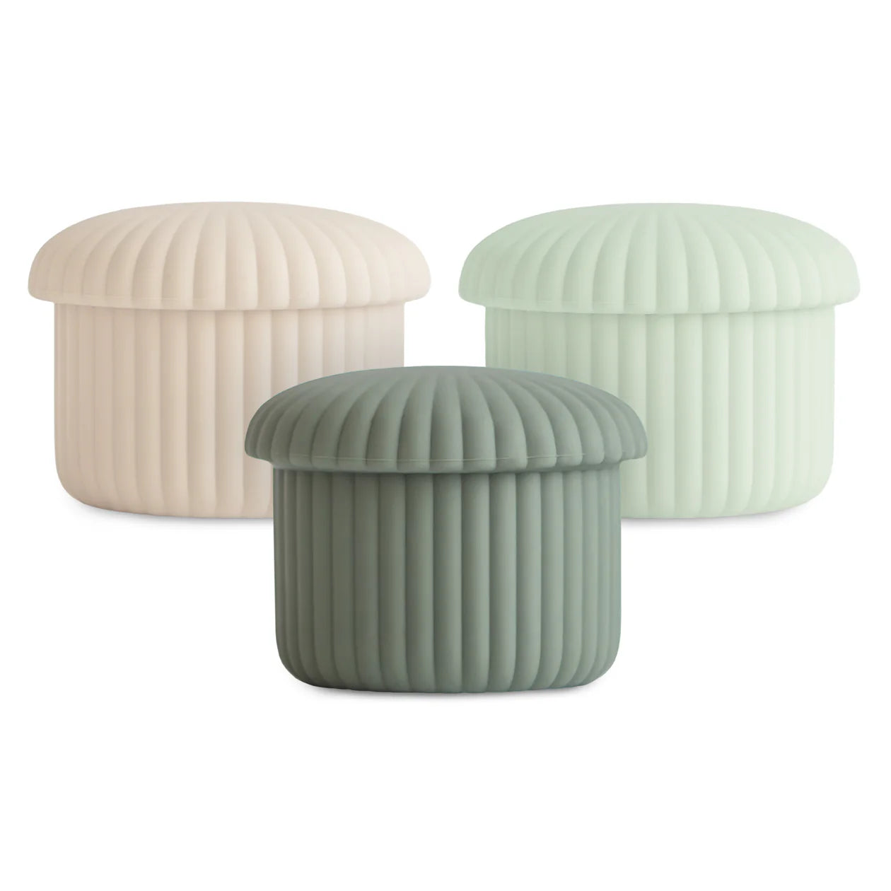 Silicone Baby Food Containers 3-Pack | Green