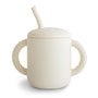Silicone Training Cup & Straw | Ivory