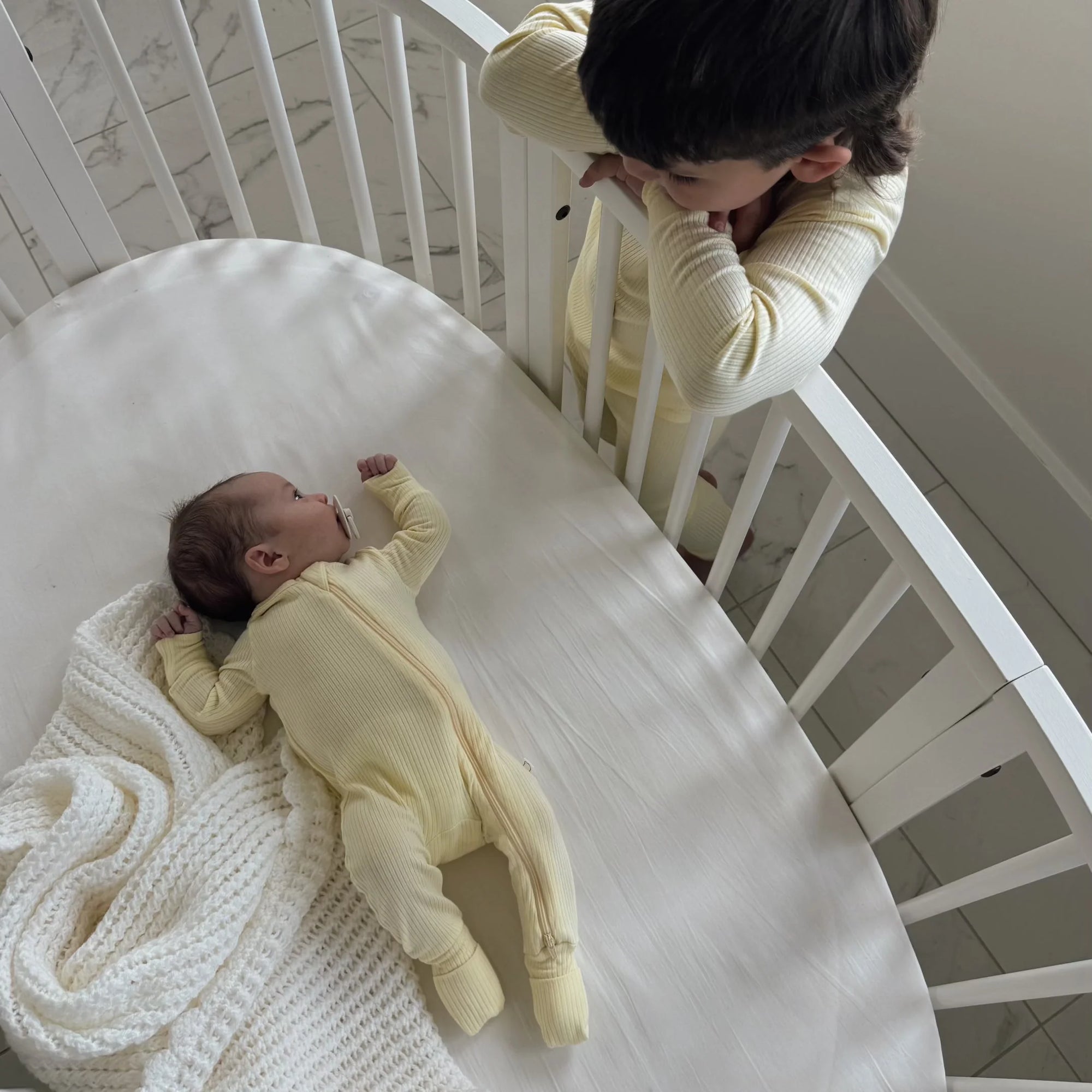 Ribbed Sleeper | Butter Yellow