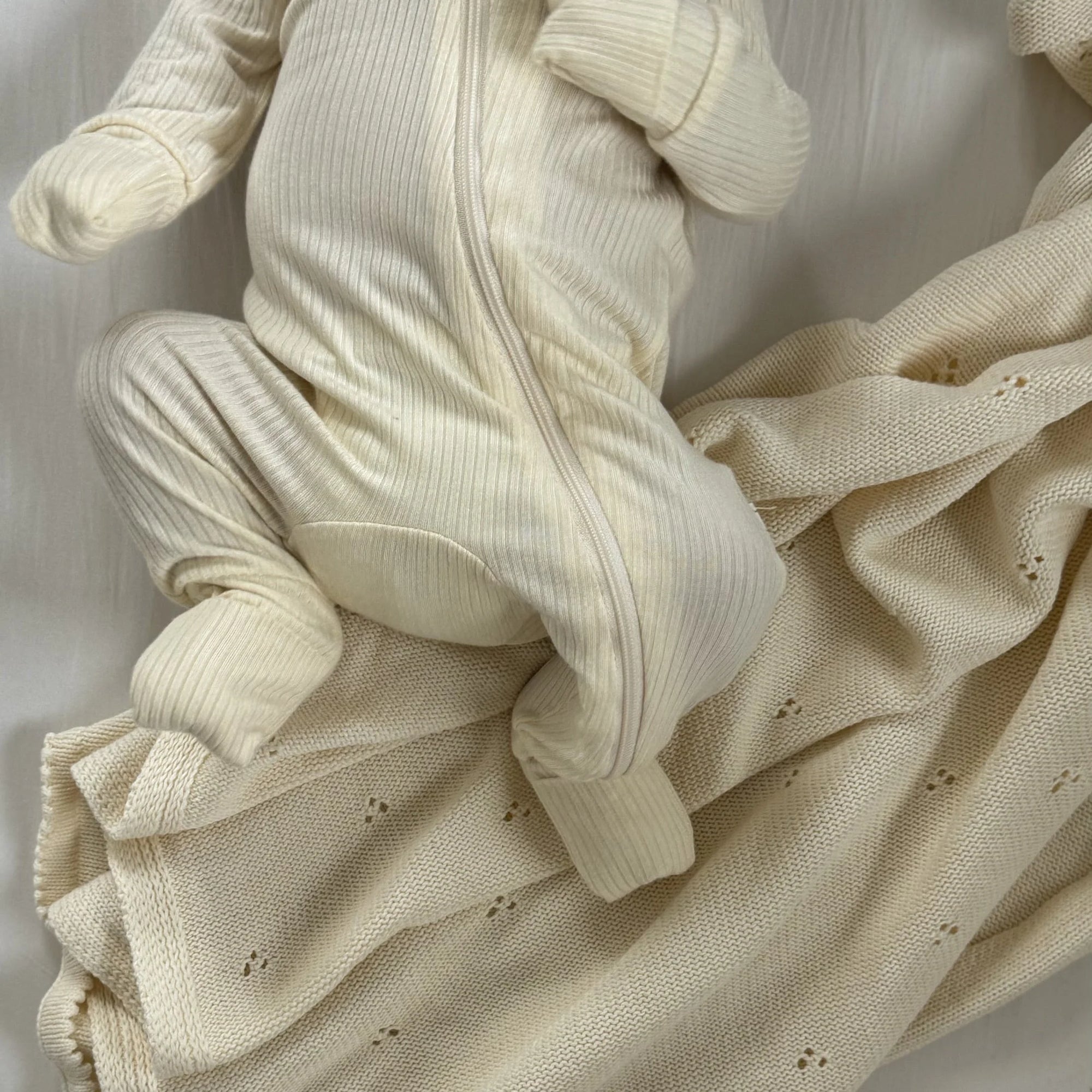 Ribbed Sleeper | Butter Yellow
