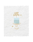 Happy Birthday Cake Topper Card