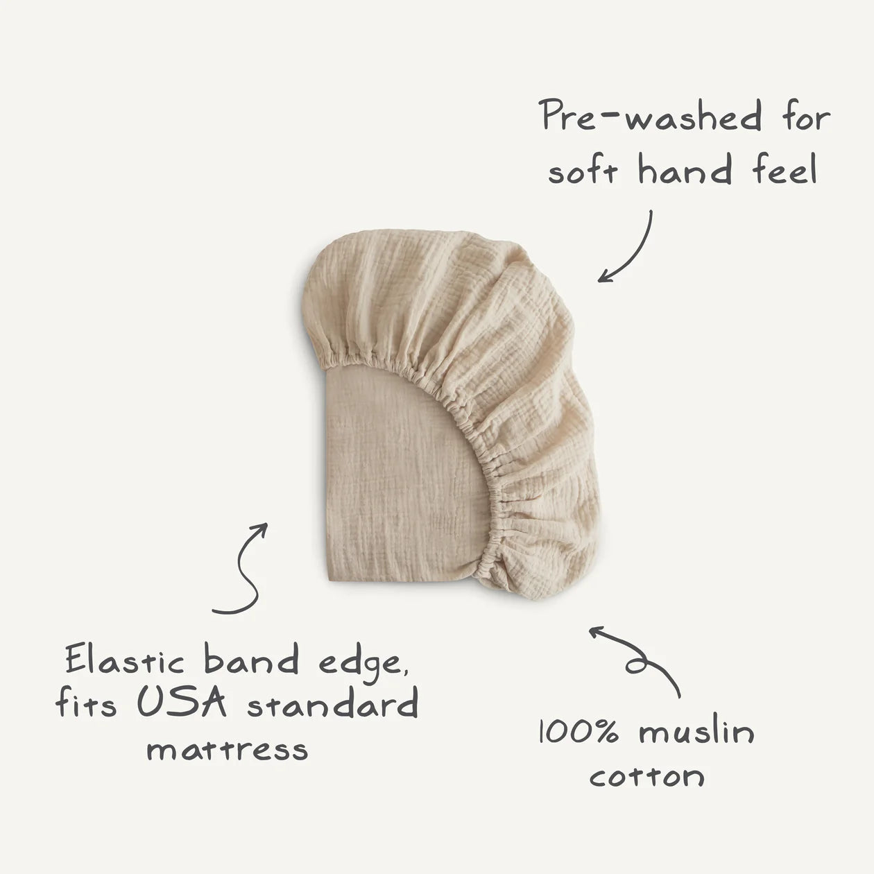 Extra Soft Muslin Crib Sheet | Baby Blue