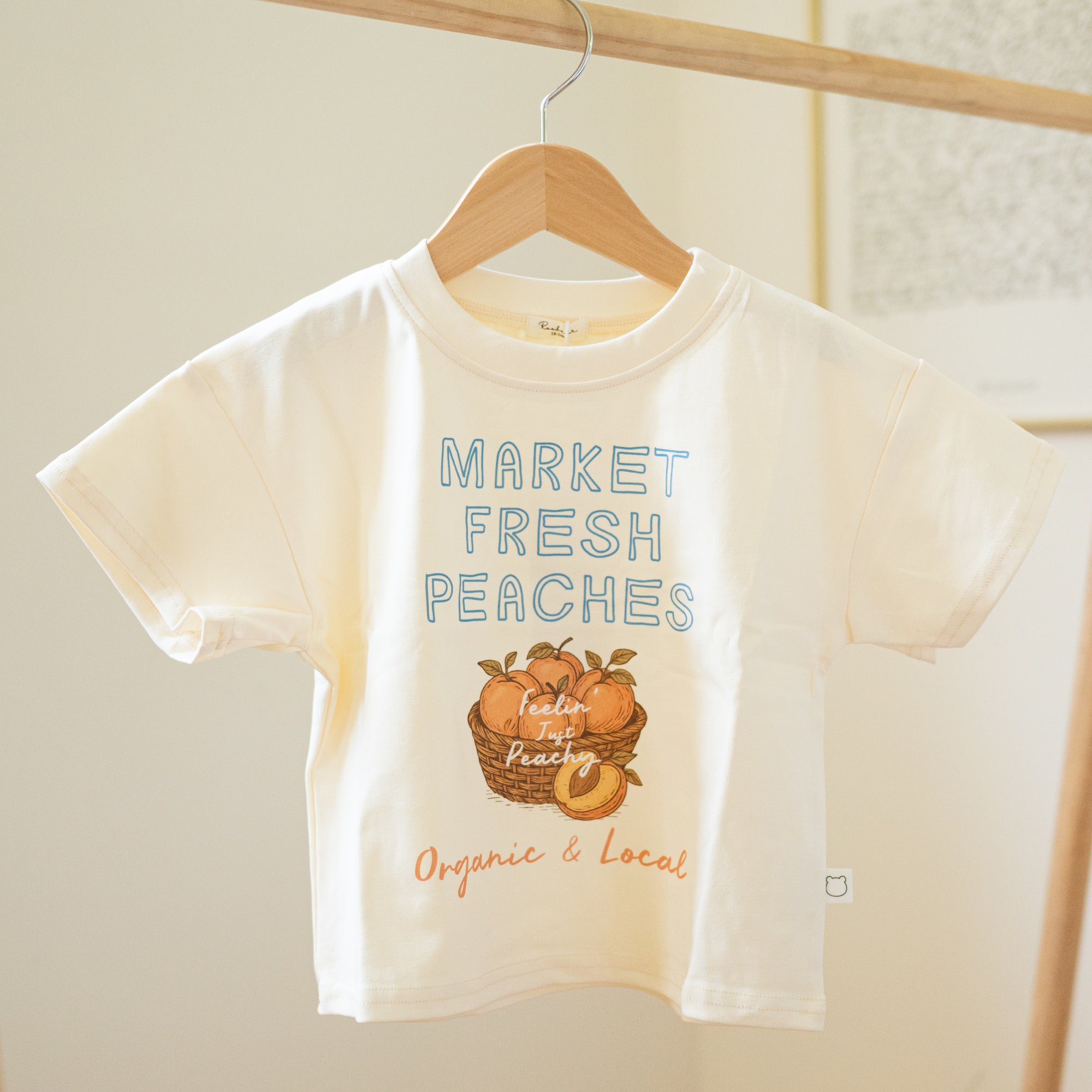 Market Fresh Peaches Organic Cotton Tee