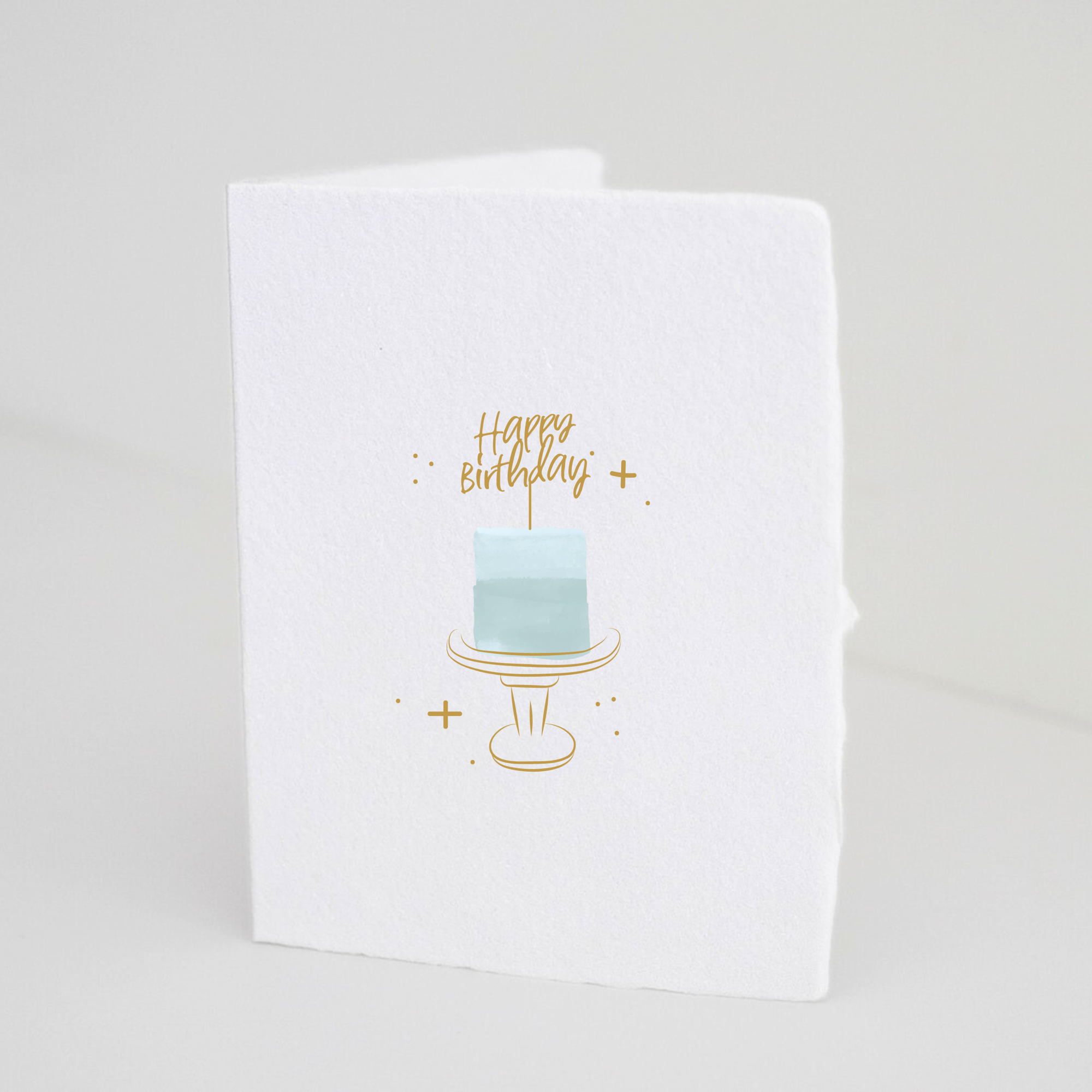 Happy Birthday Cake Topper Card